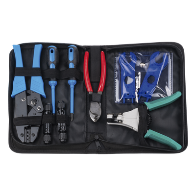 EPMC42 - Kit de Herramientas para Instalación Solar / 13 Piezas / Conectores MC4 / Pelacable 2.5-6 mm² / Estuche Organizador