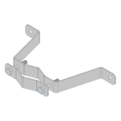 SMRP-HL1 - Herraje de Pared para Mástil / Acero A-36 / 1" a 1-3/4" / 5 kg / 3 m (9.8 ft)