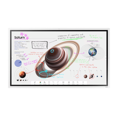 WM55FX - Pantalla Interactiva Digital / 55 Pulgadas / 4K UHD 3840x2160 / Touch IR 20 Puntos / Whiteboard 4 Usuarios / Tizen 9.0 / Wi-Fi / Bluetooth