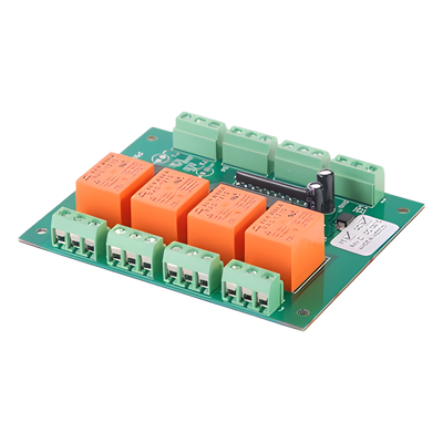CES4 - Tarjeta control de esclusas / 2 puertas / 4 relevadores 1A @ 115VAC / 2 triggers 5V / 73x94x20 mm / 12VDC