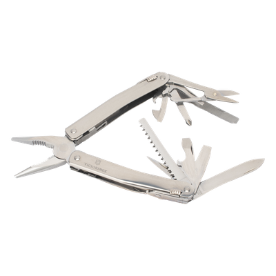 30224L - Navaja Victorinox Multiherramienta Spirit X con 24 Funciones, Incluye Funda de Piel