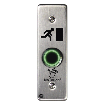 NT-SS000-ES - Interruptor IR sin contacto / Acero inoxidable 304 grado médico / Montaje delgado 4.5x4.5 pulgadas / Temporizador 0.5-20 seg / Contacto forma C