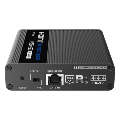 TT-676RX - Receptor HDMI IPColor / 4K@60Hz / Sin Compresión / IR / 70 m (229.7 ft) / Cascada hasta 700 m (2296.6 ft) / 24/7