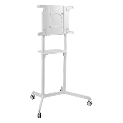 TTV1146TW - Soporte Móvil para Pantalla / Rotación 0° a 90° / 37" a 70" / VESA 200x200 a 600x400 / Carga 70 kg (154 lbs) / Ruedas con Bloqueo / Blanco