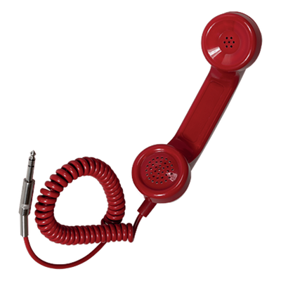 IFFT-PHONE - Auricular para teléfono de emergencia / Conector jack 6,3 mm / Compatible con centrales Previdia Ultravox