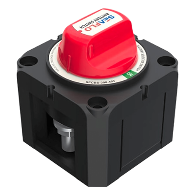SFCBS-300-202 - Interruptor de Desconexión de Batería / Monocircuito ON-OFF / 275A DC Continuo / 900A DC Arranque / IP68 / Terminales M10 (3/8')