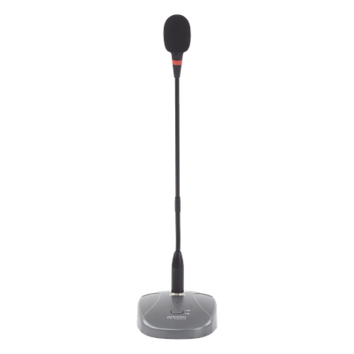 SF-621A - Micrófono de Escritorio / Condensador de Alta Sensibilidad / Respuesta 20-12 kHz / 2 Tonos de Timbre / Conector XLR y TRS / Alimentación Dual