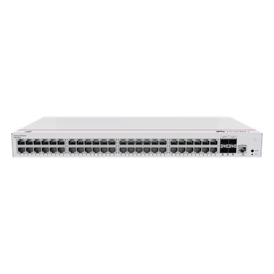 S220-48P4S - Switch PoE Administrable Capa 2 / 48 Puertos Gigabit PoE / 4 Puertos SFP Uplink 1GE / 104 Gbps / PoE Perpetuo 380W / Gestión Nube Gratis