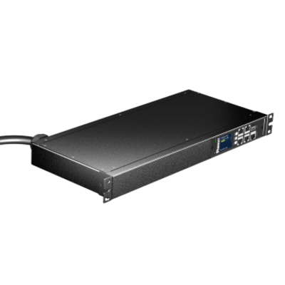 E08D09M - PDU Monitoreable Horizontal / 8 Salidas 5-20R / Entrada NEMA 5-15P / 120 Vca / 15 A / 1UR 19 in