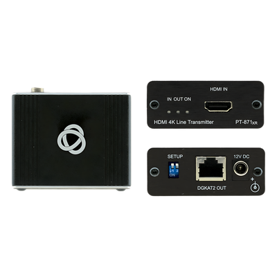 PT-871/2XR-KIT - Kit Extensor HDMI 2.0 | DGKat™ 2.0 | 4K@60Hz (4:4:4) HDR | HDCP 2.2 | Alcance 60 m (196.9 ft) 4K60 4:4:4 | 70 m (229.7 ft) 4K60 4:2:0 | Alimentación Bidireccional | Compresión de Bajo Nivel | Latencia Cercana a Cero | Audio 32 Canales