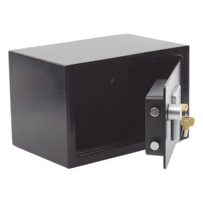 84835 - Caja Fuerte Electrónica Compacta / Teclado 3-8 Dígitos / Cerrojos 17 mm / Acero Calibre #9 y #16 / Bloqueo por Intentos Fallidos