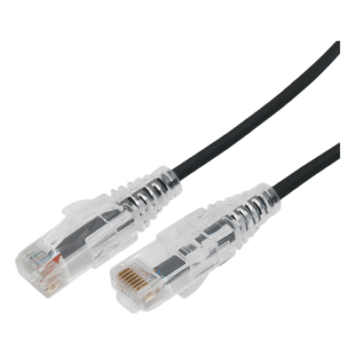 LP-UT6A-200BK28 - Cable de Parcheo Slim UTP / Cat6A / 2 m (6.56 ft) / 28 AWG / 100 Ω / RJ45 / IEEE 802.3
