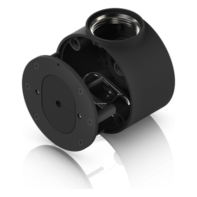 UACC-CAMERA-CJB-B - Caja de Conexiones Antimanipulación / Cámaras Dome y Turret / Conduit 3/4" / Montaje Superficie, Poste y Colgante / Aluminio y Policarbonato / Compatible UVC-G5/G6