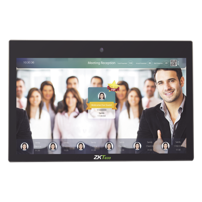 FACE-KIOSK-H32 - Kiosco de publicidad digital / Pantalla táctil 32 pulgadas 16:9 / Reconocimiento facial 5 personas simultáneas / Android 7.1.2 / Wi-Fi Bluetooth / -10°C a 50°C
