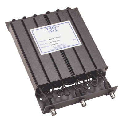 65316-1/MC(5C) - Duplexer / Rechazo de Banda / 400-440 MHz / 4.6-6 MHz Sep. / 50 W / BNC Hembra / 6 Cavidades / 1.25x6x9.5 in