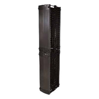 VCM1A-06D-1-45 - Organizador Vertical Doble / 45UR / Acero Laminado en Frío / 6in (152mm) Ancho / 1686 Cables 3.30mm