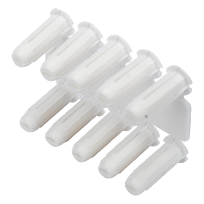 TP-0 - Taquete de Fijación / Doble Expansión Multidireccional / Tornillo 8 mm x 3/4" (19.1 mm) / Polietileno HDPE / 100 Piezas / -50°C a +80°C