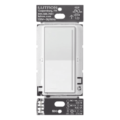 RRSTRDWH - Atenuador Auxiliar de Pared / Control 3 Vías o Más / Hasta 4 Auxiliares por Circuito / 120 V~ 50/60 Hz / 8.3 A Máximo