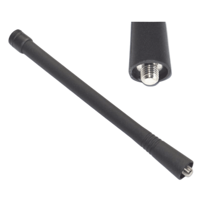 DEPM150 - Antena Helicoidal VHF / 136-174 MHz / 50 Ohmios / Omnidireccional / Conector Rosca Monopolo / 170 mm (6.7 in)