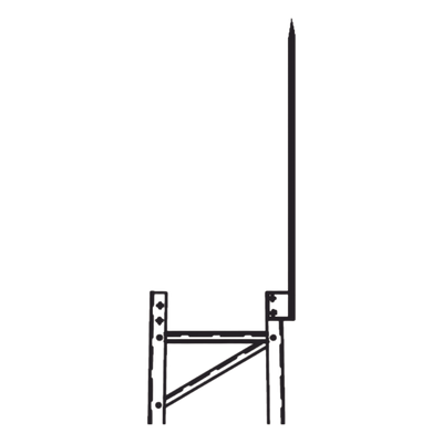 TRY-TLR - Punta Pararrayo / 96' (2.4 m) / Maciza / Torre TITAN / Herraje Incluido
