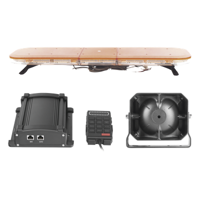 X67AWKIT2 - Kit de Señalización de Emergencia / Barra LED 108 LEDs / 13 Patrones de Destello / Sirena 100 W / Bocina 100 W / Controlador Integrado