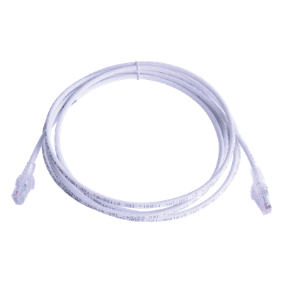 MC6-10-02B - Patch Cord Cat6 UTP / CM-LS0H / 3.05 m (10 ft) / 26 AWG / Alta Densidad / PoE++ / Blanco