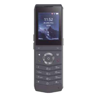 W611W - Teléfono IP Wi-Fi Portátil / Wi-Fi 6 Dual Banda / IP67 / Bluetooth 5.0 / Batería 1900 mAh / Pantalla 2.4''