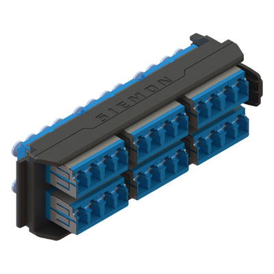 LVA24-LCU-BC-A - Placa Acopladora / 12 Conectores Dúplex LC/UPC / 24 Fibras Monomodo / LightVerse