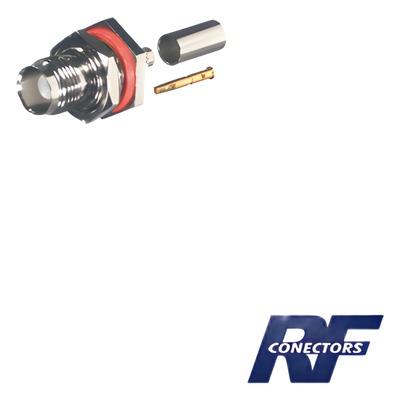 RFT-1212 - Conector TNC Hembra / Hermético IP68 / Montaje Trasero / Panel D Plano / RG-58/U
