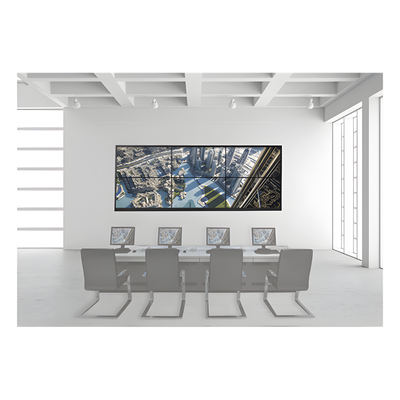 DSVW3X20A55 - Kit Videowall 3x2 / 6 Pantallas 55" Full HD / Decoder 16 HDMI 4K / Base de Piso / Estructura Acero / 128 Canales Simultáneos