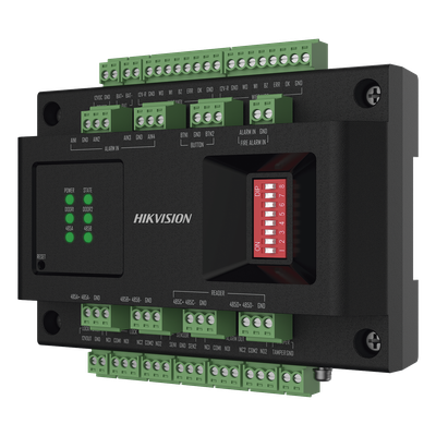 DS-K2M002X - Expansor de Control de Acceso / 2 Puertas / Comunicación RS-485 / 4 Entradas y 2 Salidas Auxiliares / 12V DC / -10°C a 55°C