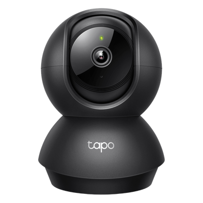 TAPO-C201 - Cámara PTZ IP / 1080p Full HD / Wi-Fi / Visión Nocturna IR 12 m (39.4 ft) / Audio Bidireccional / Seguimiento Automático / microSD 512 GB