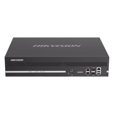 DS-6912UDI(C) - Decodificador de Video / 12 Salidas HDMI 4K / 192 Canales Simultáneos / Videowall / Doble Red RJ45+Fibra / 8 I/O Alarmas