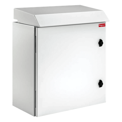 PTRS362424G3 - Gabinete Rack 19 UR Tipo 3R Exterior con Ventiladores y Termostato / 36.3" x 23.6" x 24" / Acero Gris RAL 7035
