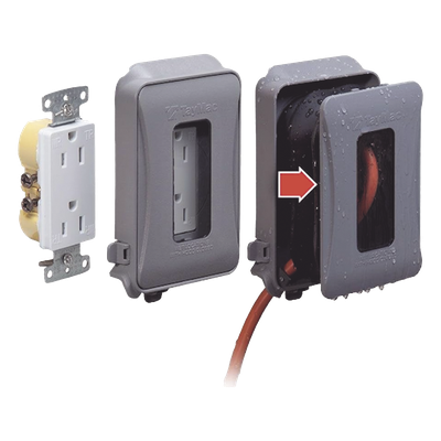 HUB-ML500G - Cubierta impermeable / 1 entrada / Montaje horizontal-vertical / Servicio pesado / Expandible / 74.41 in³ / NEMA 3R / 6.14 x 4.04 x 3 in