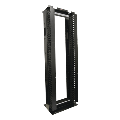 RS3-07 - Rack de Aluminio / 45U / 7 ft (2.1 m) x 19 in / Gestión 190 Cables Cat6 / Organizadores Verticales con Puertas / Diseño Apilable