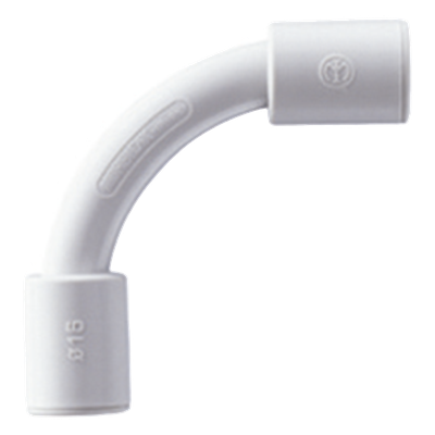 DX43116 - Curva Morbidx para Tubo / IP67 / Libre de Halógenos / Ø 16 mm / Gris RAL7035 / 78.8 mm Largo