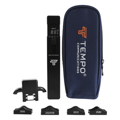 FI-100-KIT - Identificador de Tráfico para Fibra Activa / Detección de Potencia y Dirección / Pérdida <0.5 dB / Compatible con Fibras Comunes y Planas