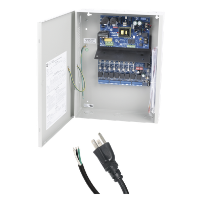 AL-1012-UL-ACM - Fuente de Poder con Respaldo / 12 Vcc / 10 A / 240 W / 8 Salidas Independientes / 8 Entradas de Control / 115 Vca / Diseño Tarjeta