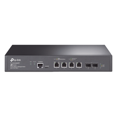 TL-SX3206HPP - TP-Link JetStream TL-SX3206HPP switch Gestionado L2+ 10G Ethernet (100/1000/10000) Energía sobre Ethernet (PoE) Negro