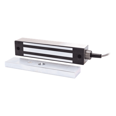 E942FC600AR - Chapa Magnetica 600 Lbs Para Uso en Exterior / IP65 / Con Cordón Armado