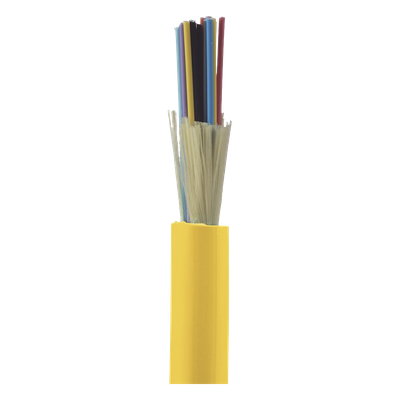 FSDP924Y - Cable de Fibra Óptica / 24 Hilos / Monomodo OS2 9/125 / Interior / Tight Buffer 900µm / OFNP Plenum / Dieléctrico / 0.61 m (2 ft) Incrementos
