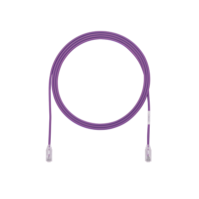 UTP28SP1VL - Cable de Parcheo / UTP Cat6 / 28AWG Diámetro Reducido / 0.3 m (1 pie) / Violeta