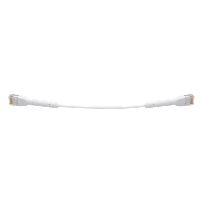 UC-PATCH-RJ45 - Cable Patch Ethernet Cat6 / 22 cm (0.72 ft) / Conector RJ45 Flexible / Diámetro 5.5 mm / 10 Gbps / Blanco