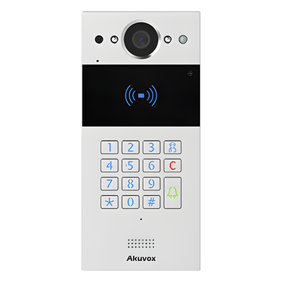 R20KSIP - Videoportero IP SIP / 2 Megapixel / Teclado y Lector NFC+RFID 125 kHz / Control de 2 Puertas / PoE / IP65 / Notificación App y Llamada Telefónica / PIN Temporal