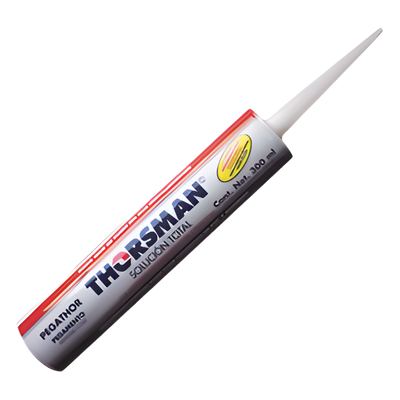 PEGATHOR - Pegamento para canaletas / 300ml / -20°C a +70°C / Resistencia 45 kg/cm² / 75% sólidos / Blanco