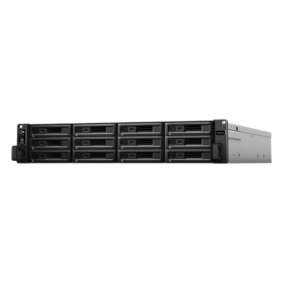 RS3621XS+ - NAS Rack / 12 Bahías / Procesador Intel Xeon 8 Núcleos / 8 GB DDR4 ECC / Dual 10GbE / Escalable a 36 Bahías / Alimentación Redundante