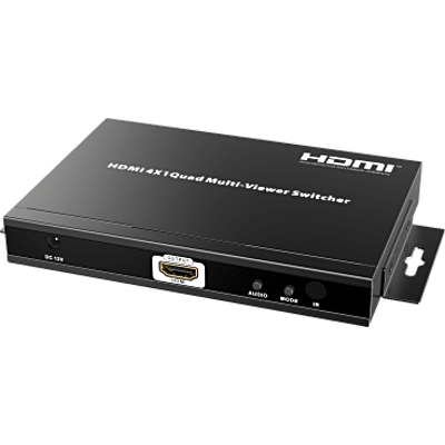 TT401MS - Switch Multiviewer HDMI / 4 Entradas a 1 Salida / 1080p @ 60Hz / Quad / Full Screen / Dual / Control Remoto
