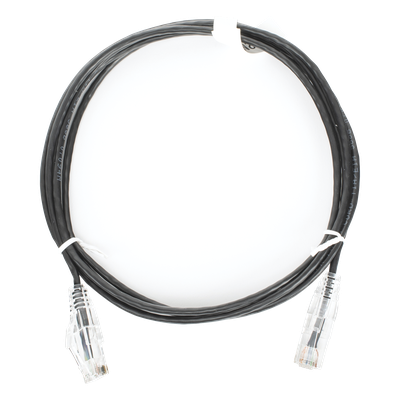 LP-UT6-150-BK-28 - Cable de Parcheo Slim UTP / Cat6 / 1.5 m (4.92 ft) / 28 AWG / Negro
