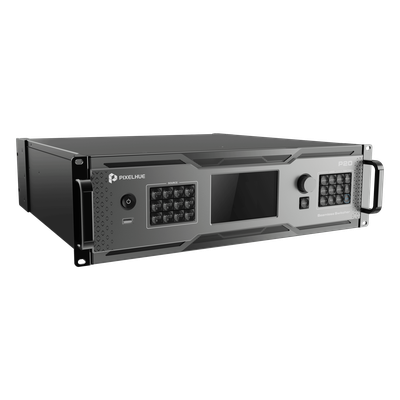 P20 - Switcher de Presentación 4K / 12 Capas DL / 10G Fibra Óptica 10 km (6.2 mi) / HDMI 2.0 DP 1.2 12G-SDI / Dante 32x32 / Multiviewer Dedicado / Latencia 1 Frame